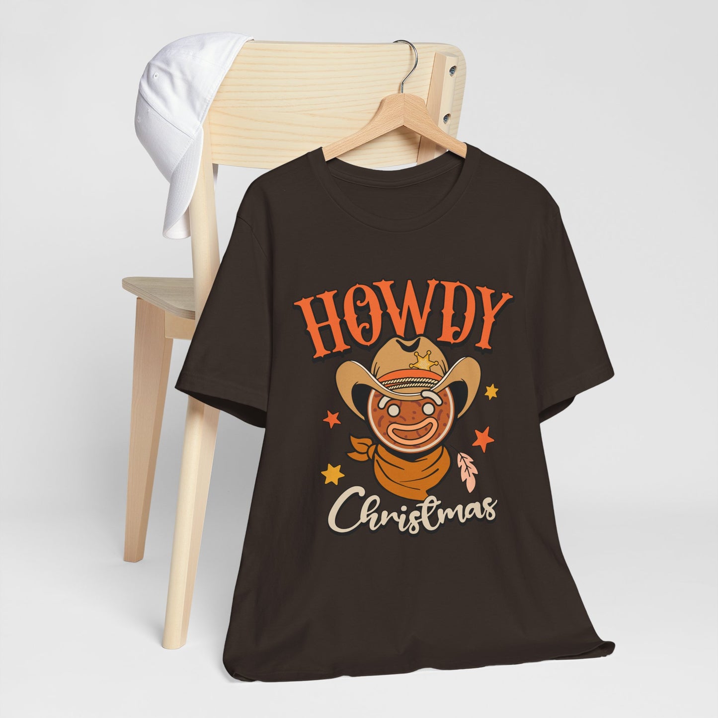 Christmas Howdy Cowboy Gingerbread Shirt – Funny Retro Western Holiday Pajama Tee