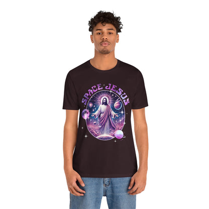 Space Jesus Galaxy Shirt – Cosmic Christian Planet Faith Graphic Unisex Tee