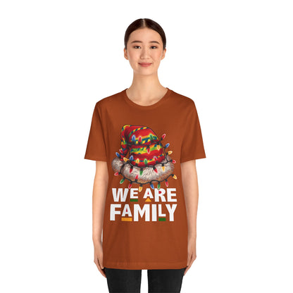 We Are Family Black Christmas Shirt – Afrocentric Matching Holiday Melanin Tee