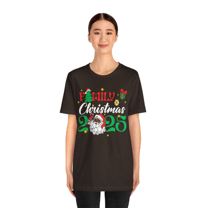 Family Christmas 2025 Shirt – Black Santa Afrocentric Matching Holiday Tee