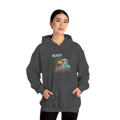 Beach Cowgirl Hoodie – Tropical Palm Tree Western Rodeo Texas Pullover