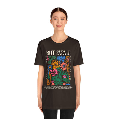 But Even If Shirt – Retro Boho Flowers Christian Jesus Bible Verse Tee