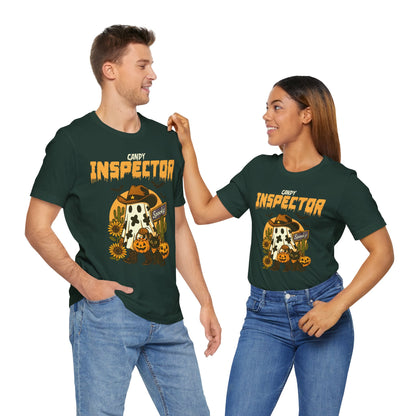 Candy Inspector Shirt – Western Ghost Cowboy Halloween Trick-or-Treat Tee