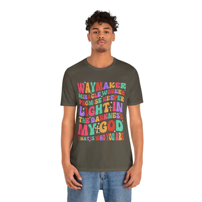 Waymaker Miracle Worker Shirt – Christian Worship My God Faith Tee