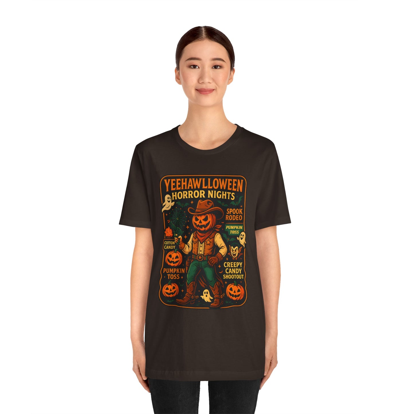 Yeehawlloween Shirt – Western Rodeo Halloween Carnival Cowgirl Cowboy Tee