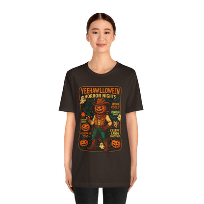 Yeehawlloween Shirt – Western Rodeo Halloween Carnival Cowgirl Cowboy Tee