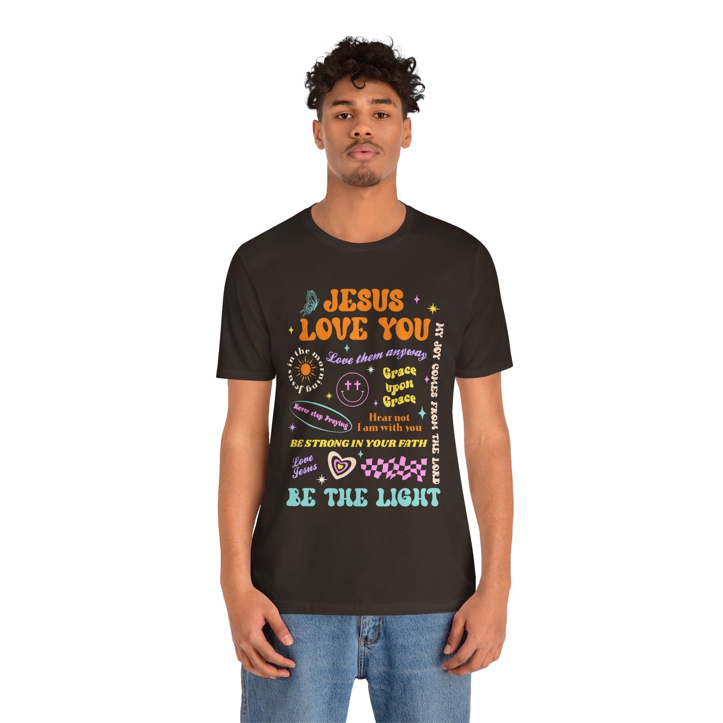 Jesus Loves You Shirt – Groovy Retro Christian Faith Encouragement Bible Tee