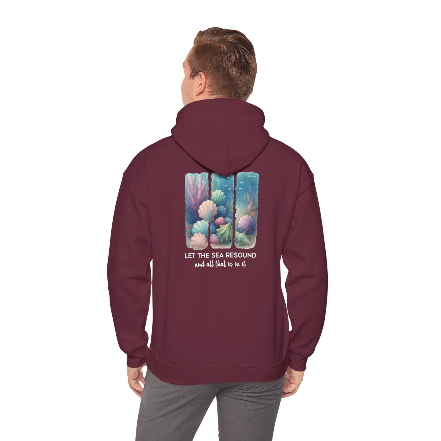 Let the Sea Resound Hoodie – Christian Ocean Bible Verse Summer Pullover