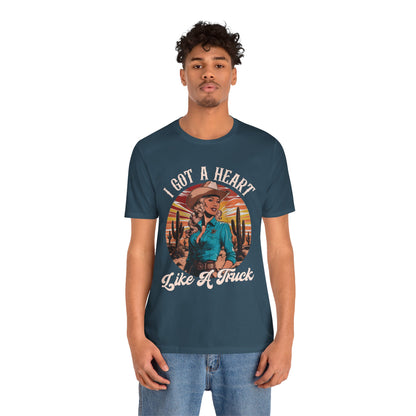 Heart Like A Truck Shirt – Christian Cowgirl Desert Western Rodeo Tee