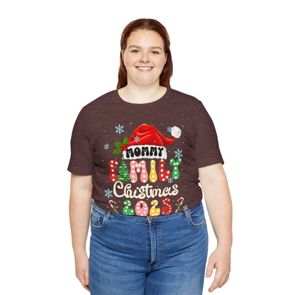Mommy Family Christmas 2025 Shirt – Cute Matching Polka Dot Holiday Tee