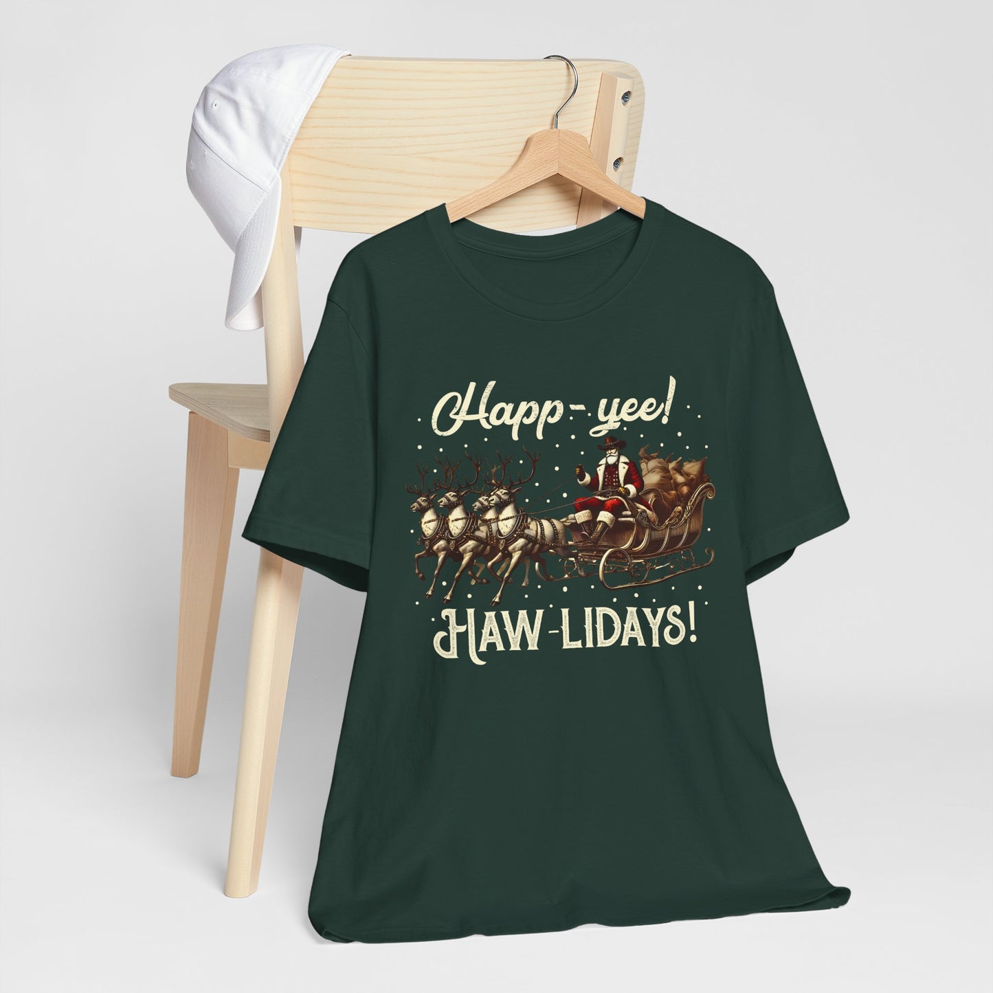 Happy Yeehaw Holidays Shirt – Western Santa Howdy Funny Country Christmas Tee