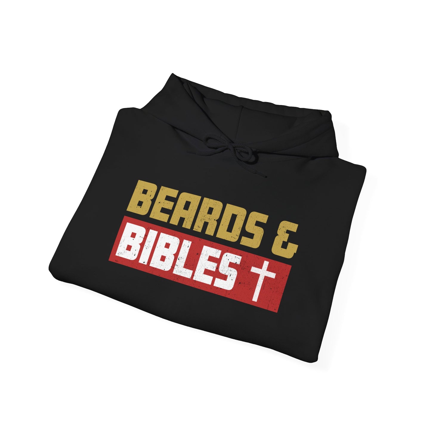 Beards and Bibles Dad Hoodie – Christian Retro Father’s Day Pullover