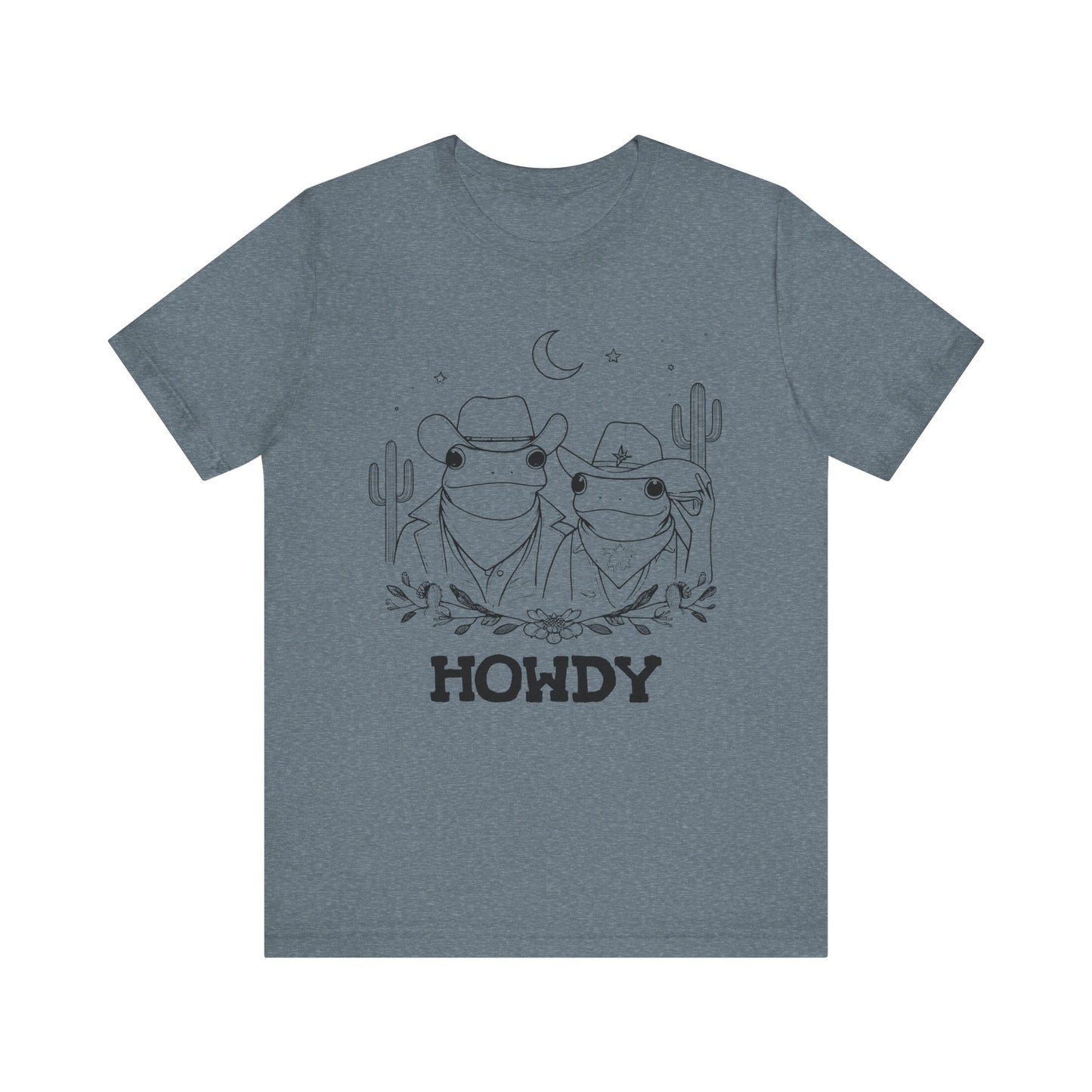 Howdy Frog Toad Couple Shirt – Cowboy Cowgirl Western Rodeo Cactus Tee