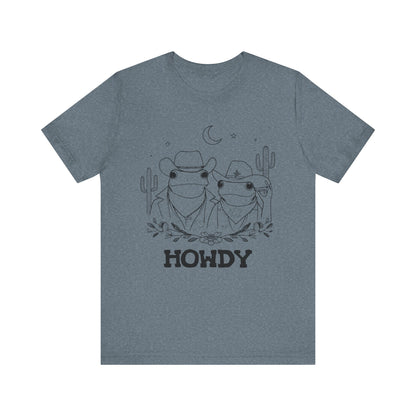 Howdy Frog Toad Couple Shirt – Cowboy Cowgirl Western Rodeo Cactus Tee