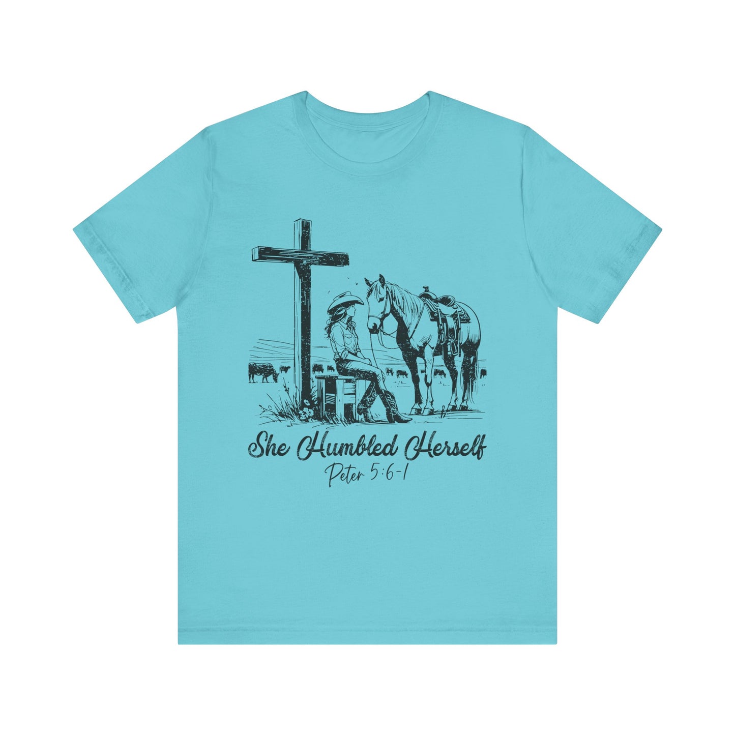 She Humbled Herself Shirt – Christian Faith Western Rodeo Country Tee