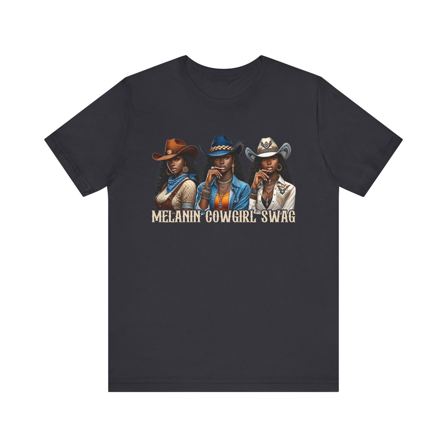 Melanin Cowgirl Swag Shirt – Black African American Western Tee