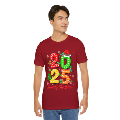 2025 Family Christmas Shirt – Cute Matching Holiday Lights Group Tee