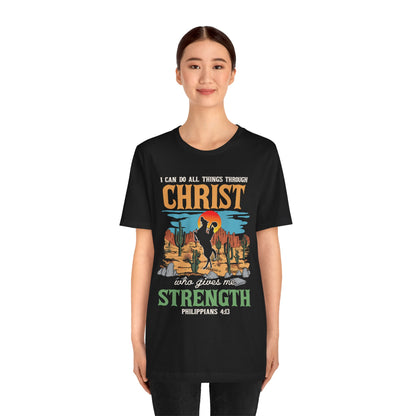I Can Do All Things Through Christ Shirt – Western Rodeo Christian Tee