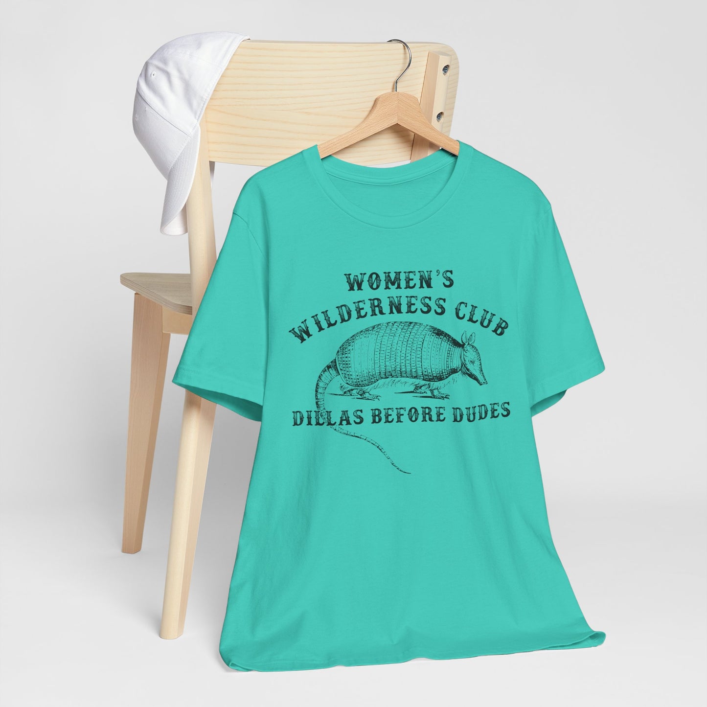 Women’s Wilderness Club Shirt – Dillas Before Dudes Western Armadillo Tee