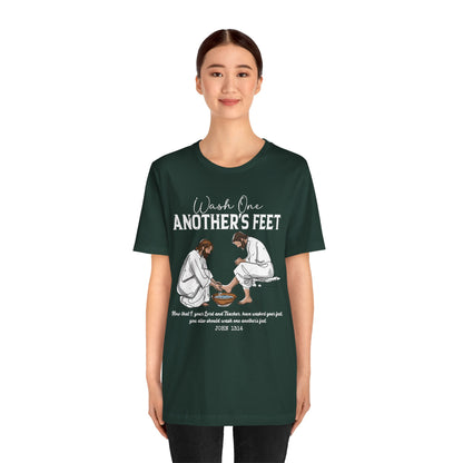 Wash One Another’s Feet Shirt – John 13:14 Christian Servant Heart Tee