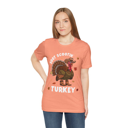 Thanksgiving Cowboy Turkey Shirt – Boot Scootin’ Western Rodeo Tee