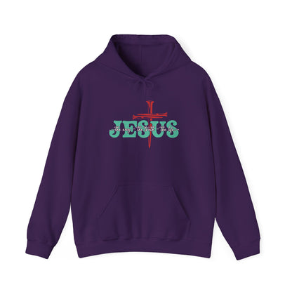 The Way Truth Life Christ Jesus Cross Nails Christian Bible Hoodie