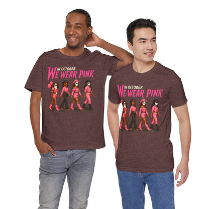 In October We Wear Pink Shirt – Spooky Cowgirl Western Halloween Tee