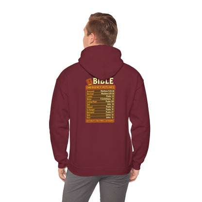 Bible Emergency Hotline Hoodie – Inspirational Christian God Faith Pullover