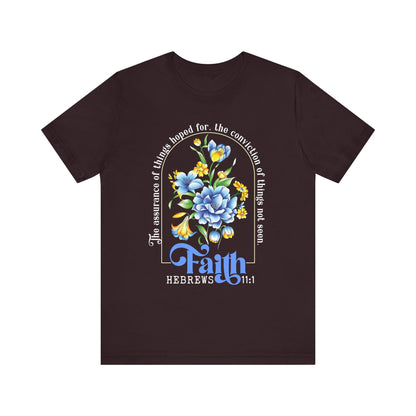 Faith Shirt – Christian Bible Verse The Assurance of Things Hoped For Tee