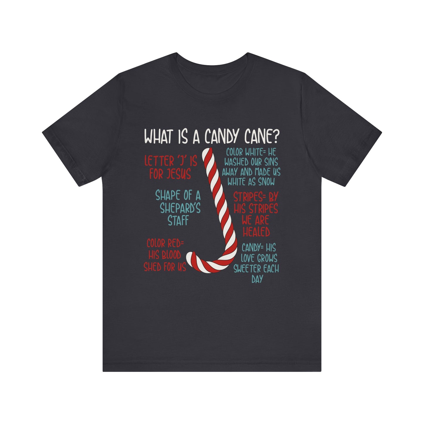 Candy Cane Christmas Christian Shirt – Believe Faith God Holiday Tee
