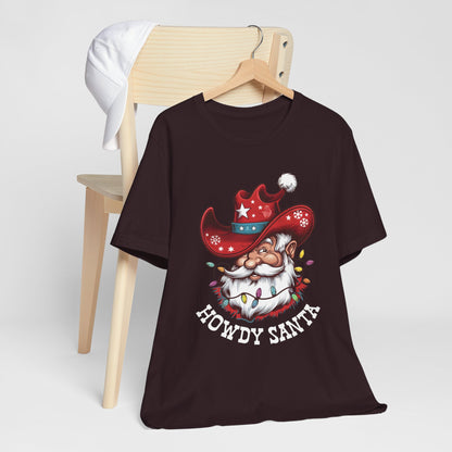 Howdy Santa Shirt – Funny Cowboy Western Christmas Holiday Costume Tee
