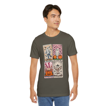 Halloween Tarot Card Ghost Shirt – The Creep, The Ghoul Girl, The Floaty Tee