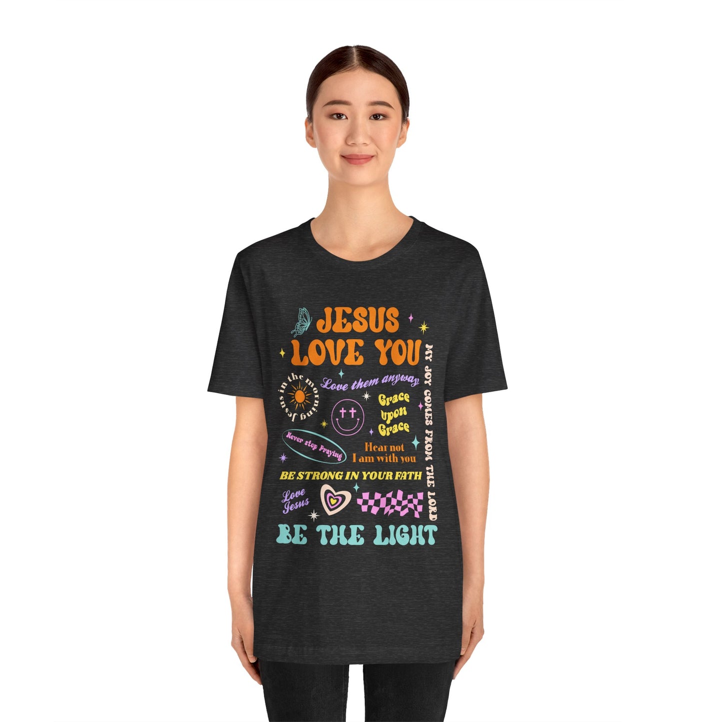 Jesus Loves You Shirt – Groovy Retro Christian Faith Encouragement Bible Tee