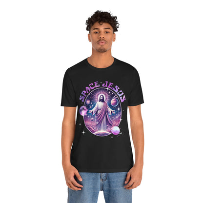 Space Jesus Galaxy Shirt – Cosmic Christian Planet Faith Graphic Unisex Tee