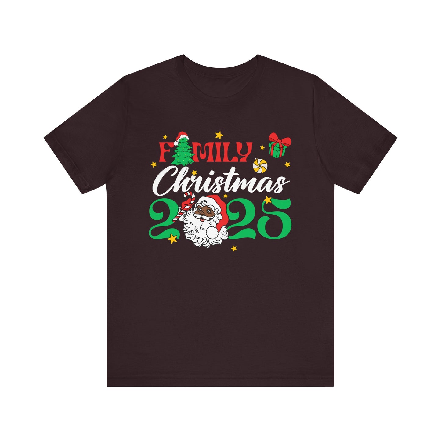 Family Christmas 2025 Shirt – Black Santa Afrocentric Matching Holiday Tee