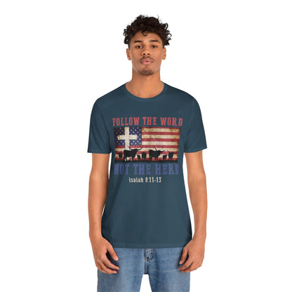 Follow the Word Not the Herd Shirt – Faith US Flag Christian Western Tee