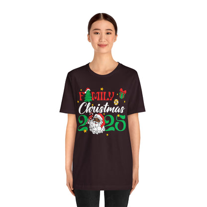 Family Christmas 2025 Shirt – Black Santa Afrocentric Matching Holiday Tee