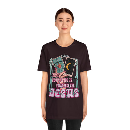 My Fortune Is Found in Jesus Shirt – Christian Tarot Card Faith Tee