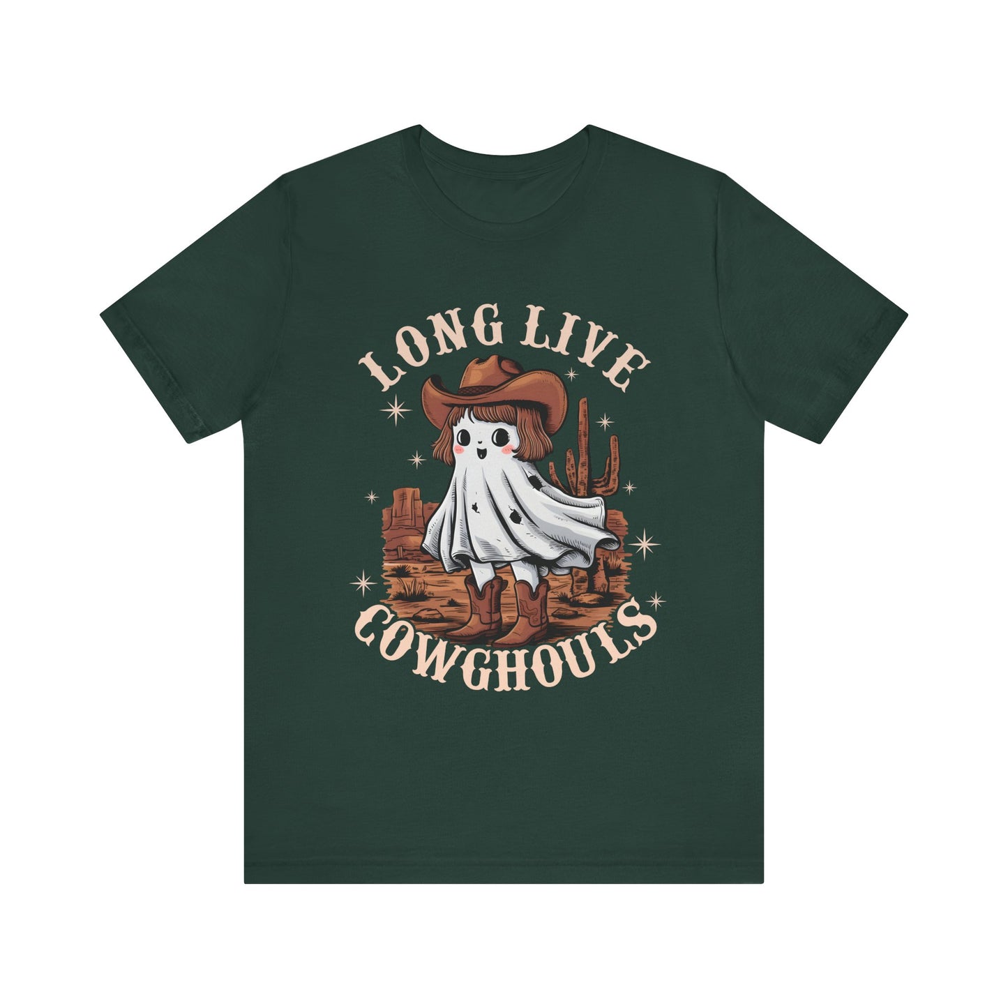 Long Live Cowghouls Shirt – Cute Western Ghost Cowgirl Halloween Tee