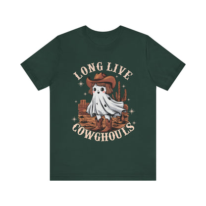 Long Live Cowghouls Shirt – Cute Western Ghost Cowgirl Halloween Tee