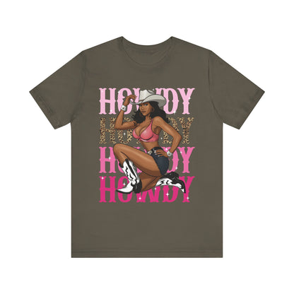 Howdy Black Cowgirl Shirt – Western Melanin Rodeo Queen Texas Tee