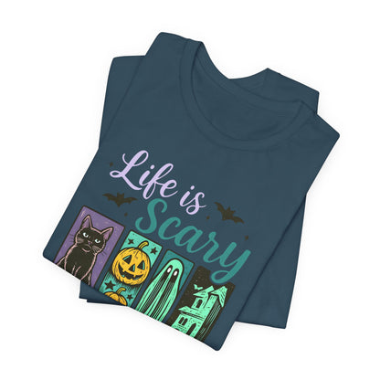 Life Is Scary Without Jesus Shirt – Christian Retro Halloween Faith Tee