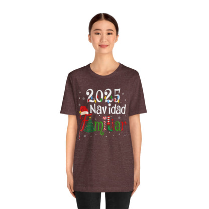 Navidad Familiar 2025 Shirt – Spanish Feliz Navidad Matching Holiday Tee
