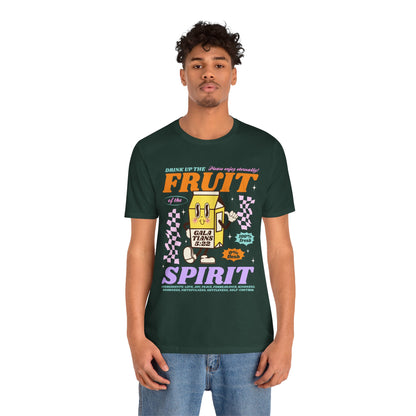Christian Fruit Shirt – Drink Up Milk Bottle Faith Graphic Tee