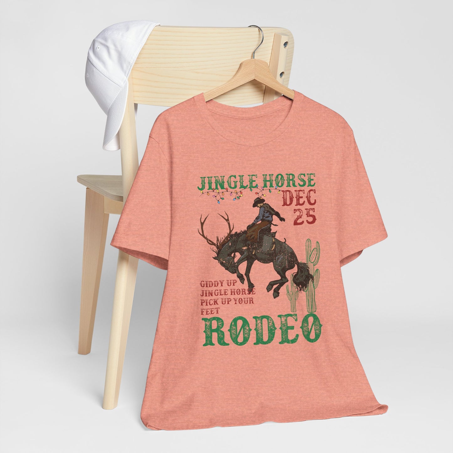 Giddy Up Jingle Horse Shirt – Western Rodeo Howdy Christmas Holiday Tee