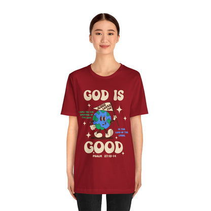 God Is Good Jesus Loves You Shirt – Bold Christian Faith Earth Gospel Message Tee