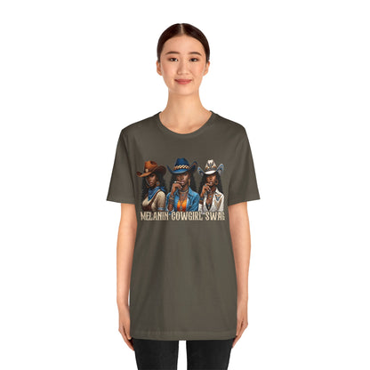 Melanin Cowgirl Swag Shirt – Black African American Western Tee