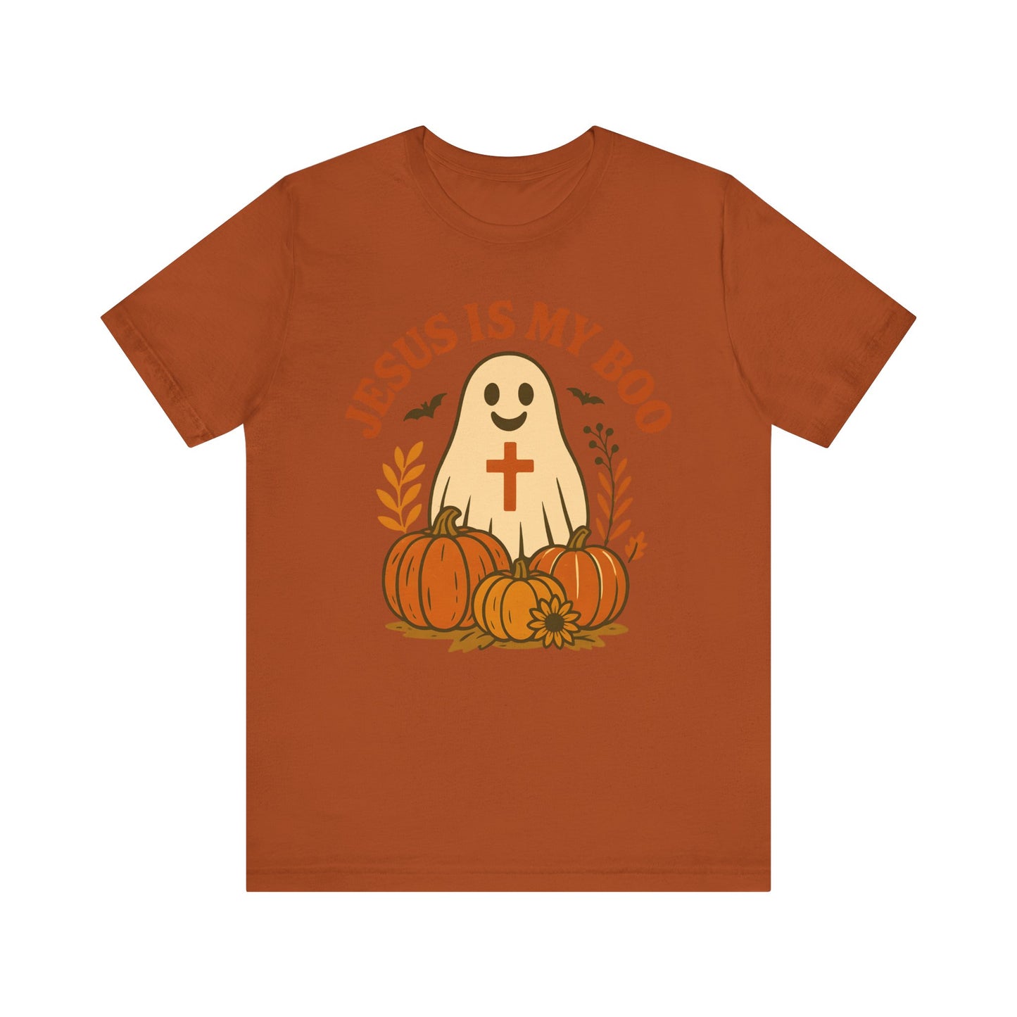 Jesus Is My Boo Shirt – Cute Christian Ghost Pumpkin Halloween Faith Tee