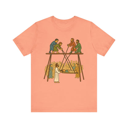 Faith of Four Shirt – Jesus Heals the Paralyzed Man Christian Story Tee