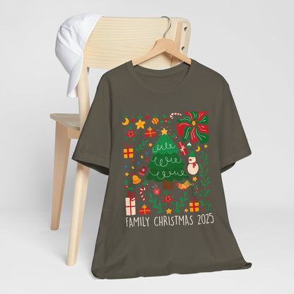 Family Christmas 2025 Shirt – Vintage Boho Holiday Family Group Shirt